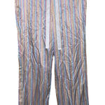 Morgan Lane  Chantal pajama Pant in baby rainbow stripe sz M Photo 0