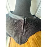 EXPRESS  Black Faux Leather & Lace Long Sleeve Top – Size XS Photo 3