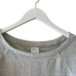 Stars Above  Soft Fleece Gray Heathered Crewneck Pullover Long Sleeves Top SZ L Photo 4