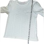 New One Eleven North All White Knit Long Puff Sleeved Light Weight Women size S Photo 12