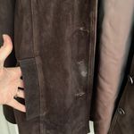 Whet Blu Brown Suede Leather Jacket Soft Buttons Pockets Fully Lined Flaw Size undefined Photo 3