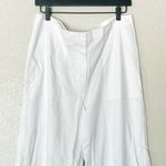 Eileen Fisher White Wide Leg Ankle Pants Size 14 NWT Organic Cotton High Rise Photo 3