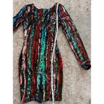Dress the Population Lola Sequin Midi Dress in Rouge size XXS Photo 11