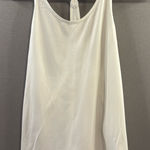 Nike Women's White Tank Top with Black Straps racer back size small athletic run Photo 0