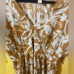 Ava & Viv Mustard and White Floral Dress Photo 3