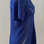 Fever Royal Blue Knit Short Sleeved Top sz M Size M Photo 2