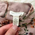 Full Tilt  Purple Floral Keyhole Romper Small Photo 3