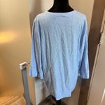 Lands' End Bundle of 2 Lands'‎ End Linen Blend V-Neck Tunic Tops Pink Blue 3/4 Sleeve L Photo 12