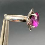 Taxco Mexico Amethyst And Sterling Silver Ring Flower Floral Size 8.75 Purple Photo 9