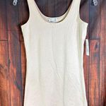 A'nue Thin Strap Tank Top Stretchy Pearl Women's Size Small Made in USA NWT Photo 0