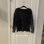 White Birch  Women’s Waffle Knit Top Medium Oversized Embroidered Photo 1