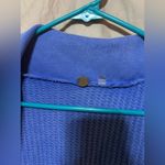 Free People  FP One Deva Shrug Waffle Knit Cardigan in Blue Photo 2