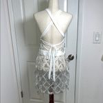 Silver Sequin Fringe‎ Dress Size M Photo 1