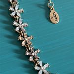 Loft Charming Minimalist Floral Crystal Choker in Gold Tone Setting Photo 5