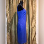 Lulus  blue midi dress with slit size large Photo 3