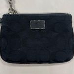 Coach Signature Jacquard Black Wristlet Wallet Purse Photo 3