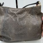 Michael Kors  Snakeskin Embossed Suede MK Hardware Crossbody Bag Photo 3