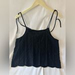 H&M  ShirtNWT  Womens L  Black Cami Tank Strappy Cropped Pull on Casual Photo 6