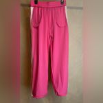 OTOS Activewear Womens Barbie Pink stripe Nylon W/Drawstring Ankle pants|Size:L Size L Photo 12