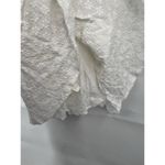 Sabo Luxe Mini Dress Women 4 White Ruffle Textured Floral Peasant Milkmaid Photo 6