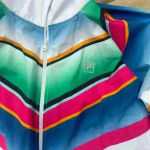 FILA Vintage  NWOT Rainbow Windbreaker L grandma core rainbow Photo 1