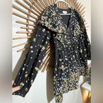 Lost + Wander Field of Dreams Black Floral Long Slv Dress Ruffle Boho Prairie Photo 9