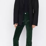 frame denim NWT Frame Le Mini Boot Pants Split Corduroy Bootcut High Rise in Pine Wash 24 Photo 0