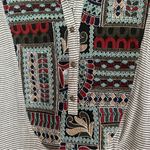Soft Surroundings Embroidered Small Striped Tunic Top Western Aztec Boho Artsy Photo 9