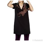 ZARA ✨ Rubberized Jaguar Casual Sz Medium Dress✨ Photo 3