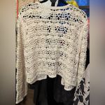 Anthropologie NWT Current Air Crochet Cardigan Sweater - ivory - one size / ALL Photo 8