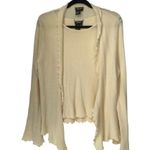 Doncaster  Collection Cashmere Blend Sweater Set in Ivory Size Large Photo 1