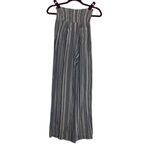 Billabong  Womens Striped Smocked pants flowy gauzy Blue & White 100% Cotton S Photo 2