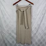 Free People Beach Cream Knit Crochet Wrap Maxi Skirt Size S Photo 3