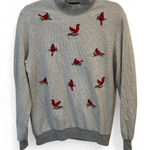 Bonworth Vintage  Cardinal Houndstooth Holiday Cotton Sweatshirt XS Photo 0