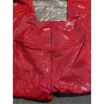 ACBikinis NWT Metallic V Waist Booty Scrunch Leggings in Red Size Small Photo 7