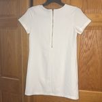 Lulus  Shift Dress Short Sleeve Gold Zipper on Back, Medium Photo 4