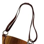 Due Fratelli Milan Brown Striped Shoulder Bag Purse 11x13 SKU 7006 Orange Photo 1