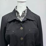 Sag Harbor Black Cinched Waist Button Front Blazer Size Petite Medium Photo 12