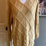 Yellow‎ Chunky Sweater Cottage Core Cable Knit Size Small Long Fall Office
Cozy Photo 0