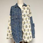 POL *NEW* Denim Floral Shacket Photo 9