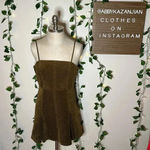 Urban Outfitters Kensie Corduroy Lace Back Mini Dress NWT Photo 3