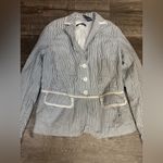 Liz Claiborne  Monochrome Striped Blazer Photo 1