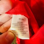 Halston Heritage Women's Plisse Georgette Popover Ruffle Midi Dress Size Small Photo 11