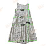 J.Jill Love Linen 100% Linen Lagenlook Pull on Maxi Dress L Petite Gray White Photo 5