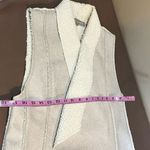 Lola & Sophie Cardigan Sweater Small Gray Open Front Suede RN#22535 Photo 6