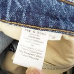 Rag & Bone Alex High Rise Straight Organic Cotton Denim Raw Edge Hem Jeans Ash Photo 2