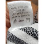 Tea & Cup Black White Striped Long Sleeve Back Zip Knee Length Dress Size Small Photo 9