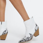 EXPRESS ✨HP✨Stacked Heel Western Booties✨ Photo 0