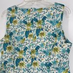 White Stag  Vintage 90s Floral Shift Dress Blue Green Sleeveless Stretch Size 14 Photo 5