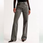 Abercrombie & Fitch Abercrombie Dark Grey The Loose High Rise Women’s Jeans Relaxed Fit Size 32/12 Photo 3